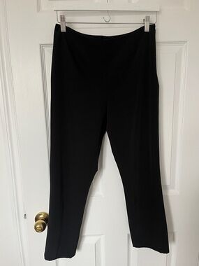 Peace of Cloth Black Straight-Leg Pull-On Pants